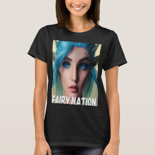 T-shirt Fairy Blue Haired Elf Fay Pixie Elfin