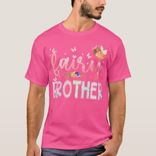 T-shirt Fairy Brother Magical Floral Birthday Girl Fairyta (Devant)