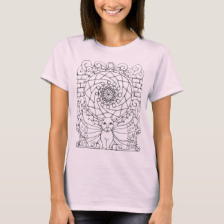T-shirt Fairy Chat et Rose Window
