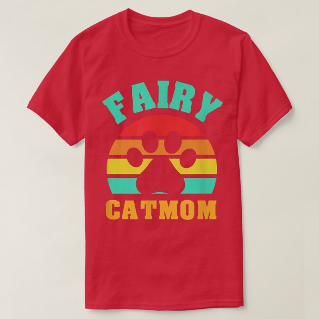 T-shirt Fairy Chat Maman Drôle Chat (Design devant)