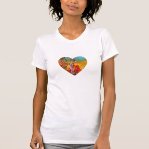 T-shirt FAIRY DES FLEURS ROUGES, Coeur Imaginaire