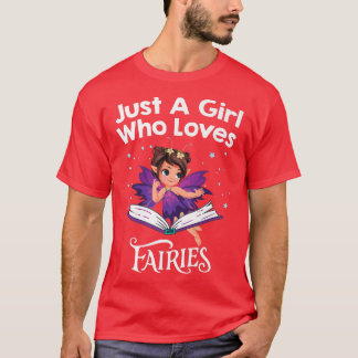 T-shirt Fairy Girls Just A Girl Who Love Fairy an