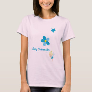 T-shirt Fairy Godmère Custom Text and Flowers