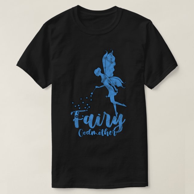 T-shirt Fairy Godmère Flower Magical Wand Imaginaire Cadea (Design devant)