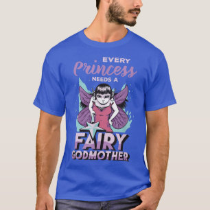 T-shirt Fairy Godmère Présente Pour Femmes Cool Princesse 