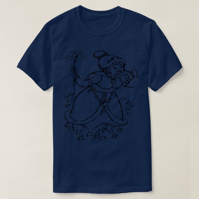 T-shirt Fairy Godmère tendance détendu (Design devant)