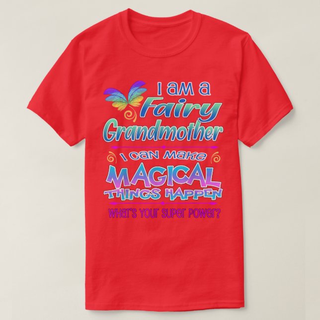 T-shirt Fairy Grand-mère Magie (Design devant)