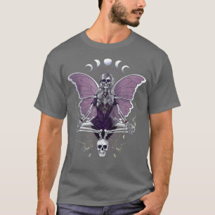 T-shirt Fairy Grunge Fairycore Esthétique Gothique Squelet