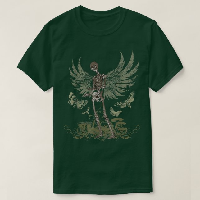 T-shirt Fairy Grunge Fairycore Esthétique Squelette Fairy  (Design devant)