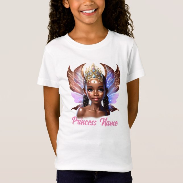 T-Shirt Fairy princesse do-it-yourself nom filles thème d' (Devant)