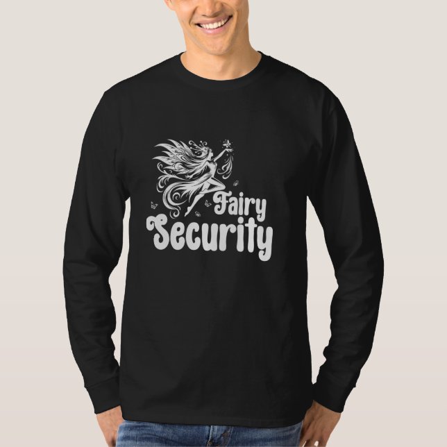 T-shirt Fairy Security Lazy Fun Easy Halloween Costume Mam (Devant)