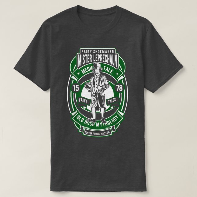 T-shirt Fairy Shoemaker Mister Leprechaun (Design devant)