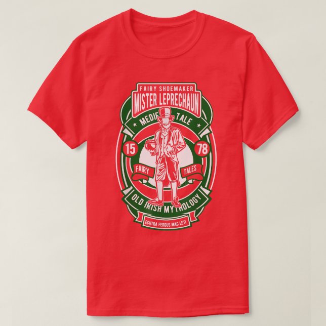 T-shirt Fairy Shoemaker Mister Leprechaun (Design devant)