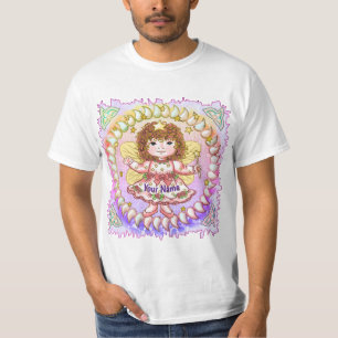 T-shirt Fairy sur mesure pour fille rose
