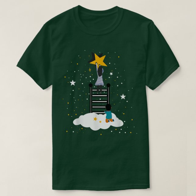 T-shirt Fairy Tale Dreamy Surreal Reach Pour Les Étoiles P (Design devant)