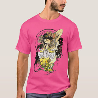 T-shirt Fairy Tale Imaginaire Femme Art Nouveau Mucha