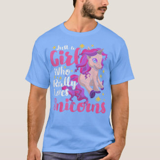 T-shirt Fairy Tale Unicorn Lover Girls Femmes Anima magiqu