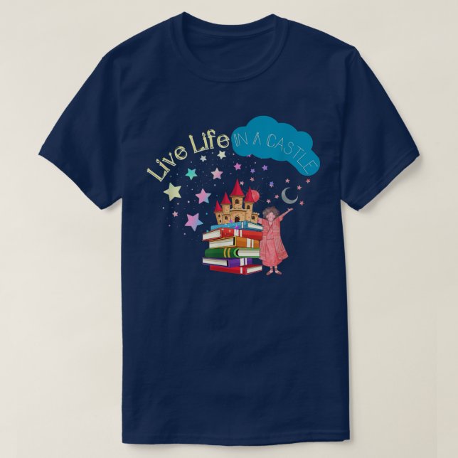 T-shirt Fairy Tale Vivre Dans Un Château (Design devant)