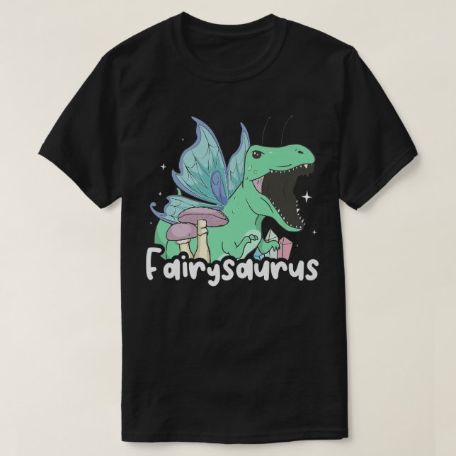 T-shirt Fairycore Aesthetic Funny Fairy Dinosaur Tre Fairy (Design devant)