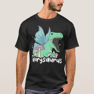 T-shirt Fairycore Aesthetic Funny Fairy Dinosaur Tre Fairy
