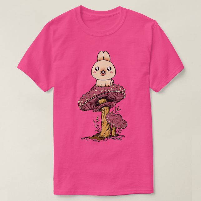 T-shirt Fairycore Aesthetic Kawaii Bunny Rabbit (Design devant)