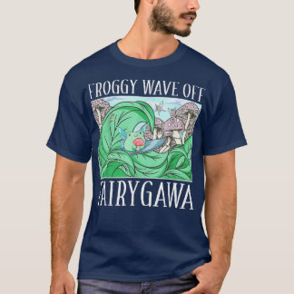 T-shirt Fairycore Aesthetic Kawaii Frog Fairy Kanagawa Wav