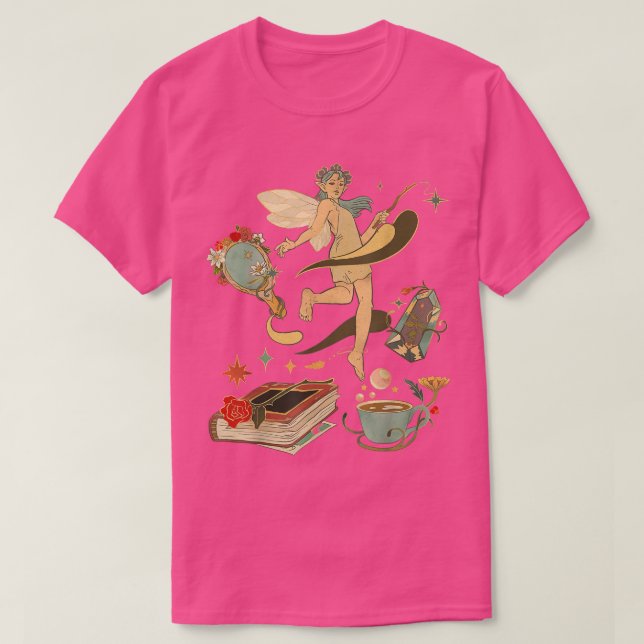 T-shirt Fairycore Crystal Fairy Grunge Magic Witchy Thèmes (Design devant)