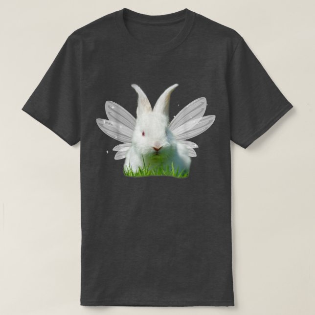 T-shirt Fairycore Esthétique Cute Fairy Bunny Rabbit Façad (Design devant)