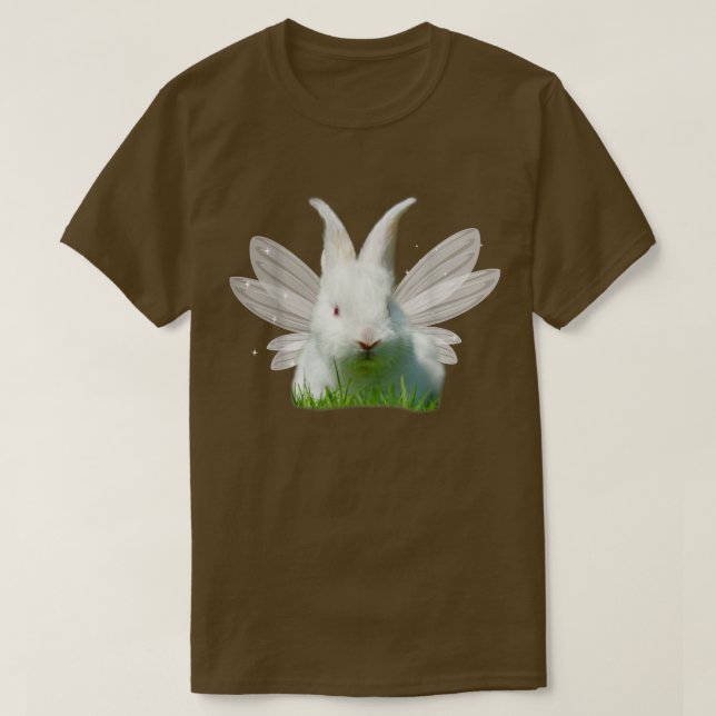 T-shirt Fairycore Esthétique Cute Fairy Bunny Rabbit Façad (Design devant)