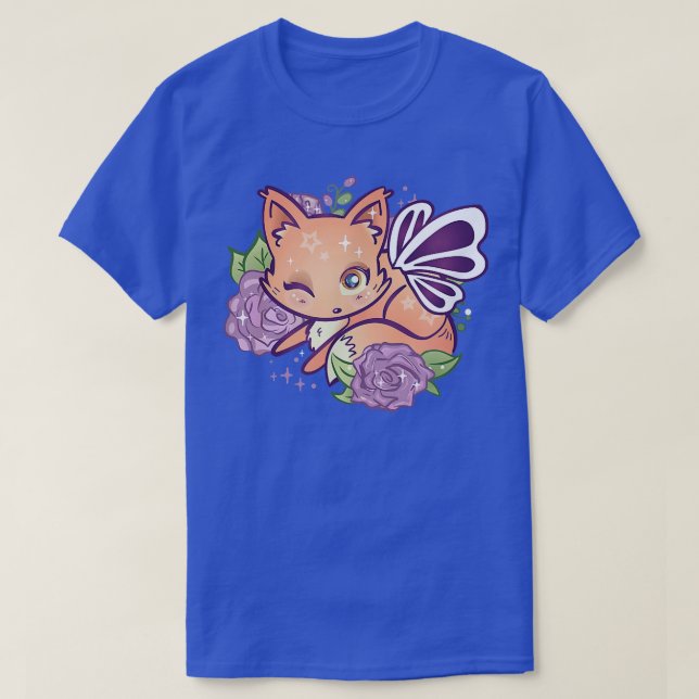 T-shirt Fairycore esthétique Cute Kawaii Fée Pour Violet R (Design devant)