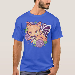T-shirt Fairycore esthétique Cute Kawaii Fée Pour Violet R