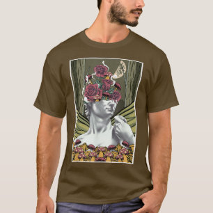 T-shirt Fairycore Esthétique David Par Michelangelo Rose M