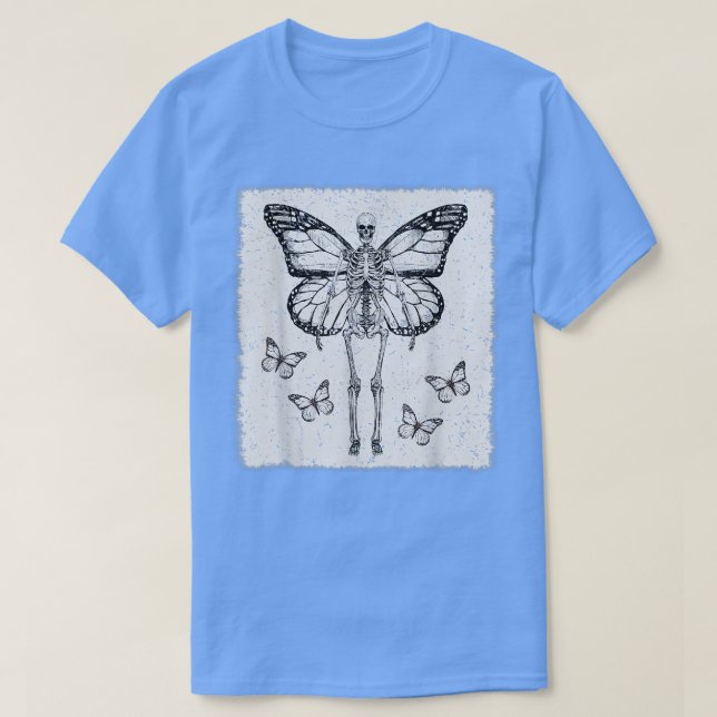T-shirt Fairycore esthétique Goth Funny Gothique Skeleton  (Design devant)