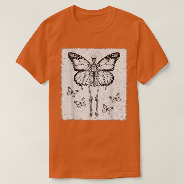 T-shirt Fairycore esthétique Goth Funny Gothique Skeleton  (Design devant)