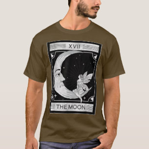 T-shirt Fairycore Esthétique La Carte Lune Fée Tarot