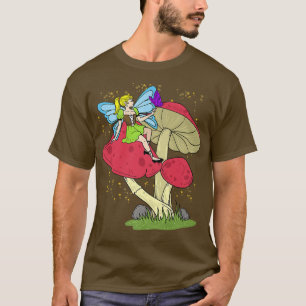 T-shirt Fairycore Fairy And Mushroom Vintage Grunge Cottag