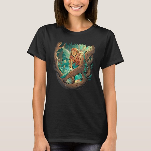 T-shirt Fairycore Fairy Forest Vêtements esthétiques Pour  (Devant)