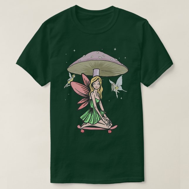 T-shirt Fairycore Fairy Grunge Skateboard Mus (Design devant)