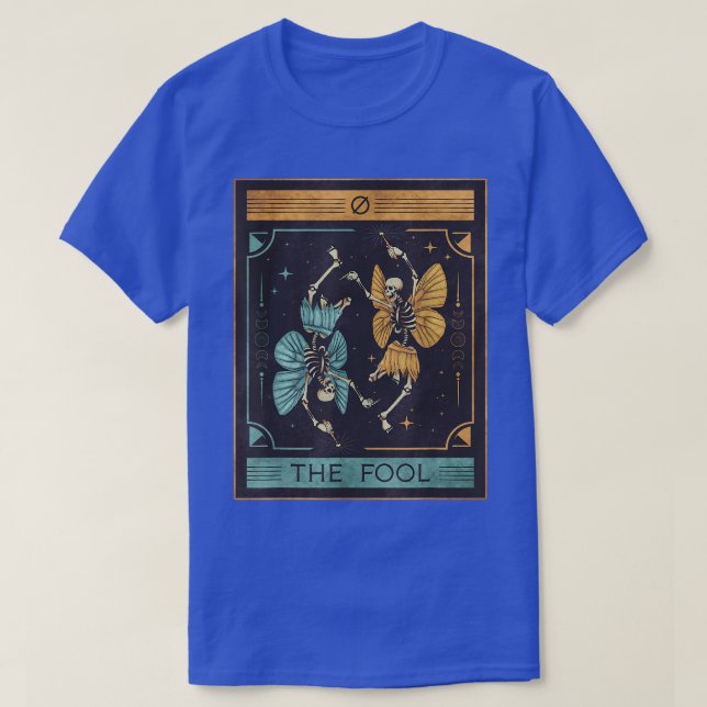 T-shirt Fairycore Fée esthétique Skeleton Tarot Card (Design devant)