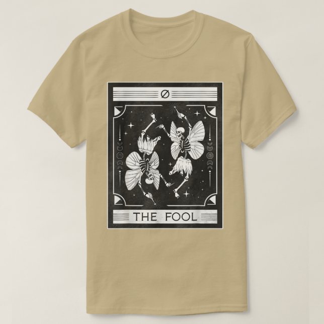 T-shirt Fairycore Fée esthétique Skeleton Tarot Card (Design devant)