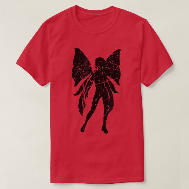 T-shirt Fairycore Magical Creatures Fairy Icon Distressed (Design devant)