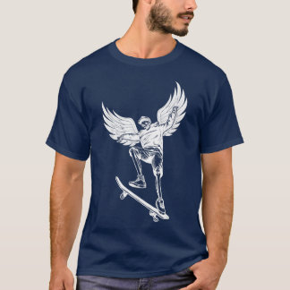 T-shirt Fairycore Skeleton Skateboard Grunge Fairy Aest