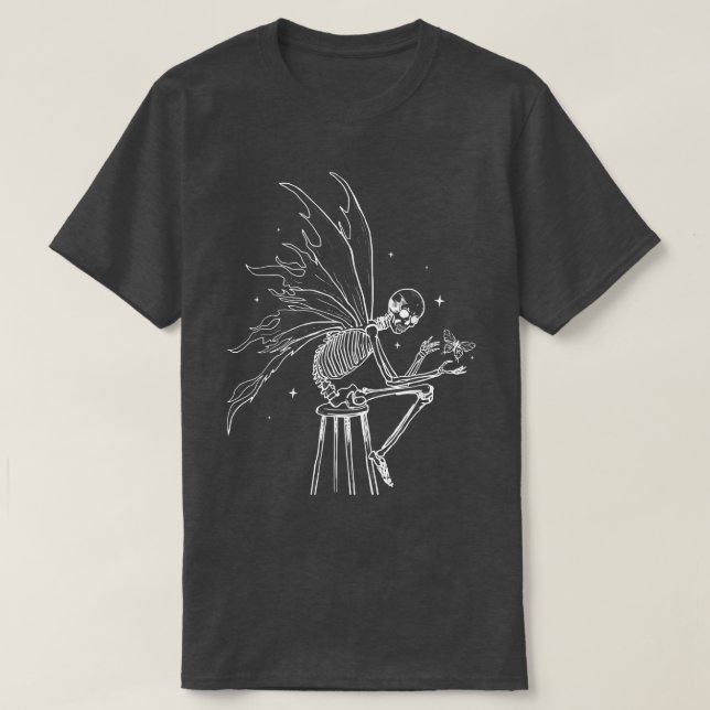 T-shirt Fairycore Squelette esthétique Grunge Fée Obtenu (Design devant)