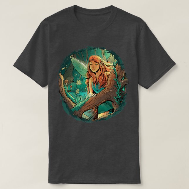T-shirt FairycoreForêts de fées esthétiques pour les femme (Design devant)