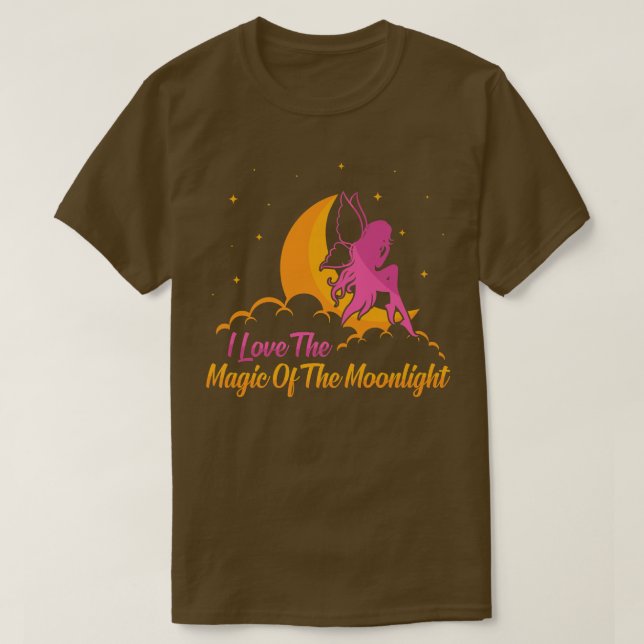 T-shirt FairycoreJ'Aime La Magie De La LuneFées (Design devant)