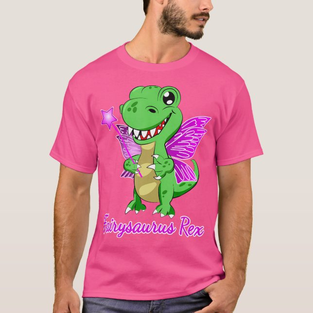 T-shirt Fairysaurus Rex Cute T-Rex Avec Des Ailes De Fée (Devant)