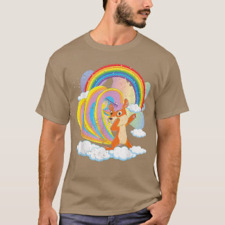 T-shirt Fairytale Squirrelcorn Arc-en-ciel Mélange Écorce