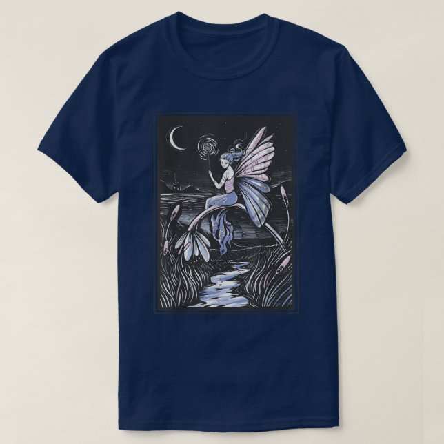 T-shirt Fairywave Faecore Fairy Night Fairycore Imaginaire (Design devant)