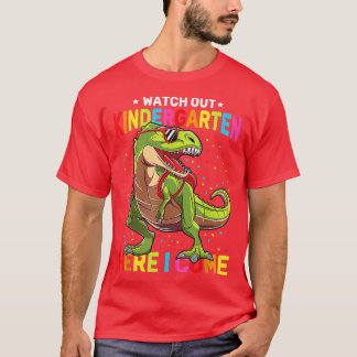 T-shirt Fais Attention À La Maternelle Ici Je Reviens Dino