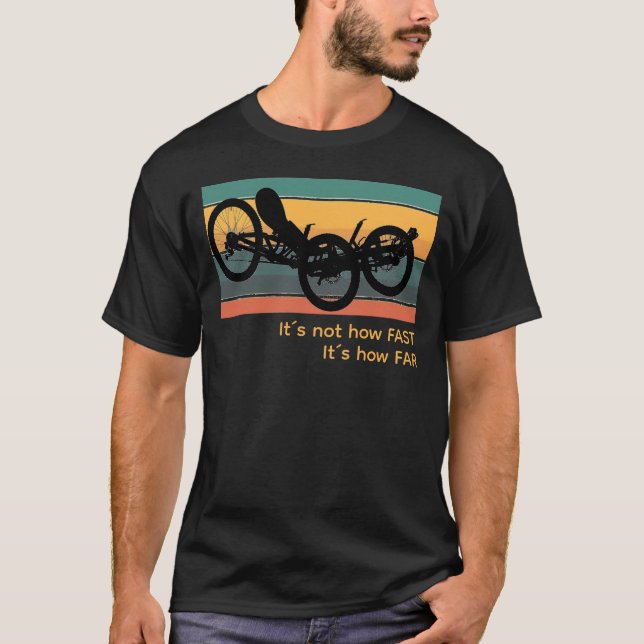 T-shirt Fais du vélo couché ! (Devant)